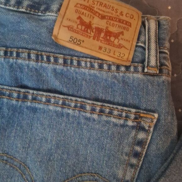 Levi's Men's Straight Jeans - Medium Blue - Picture 2 of 6